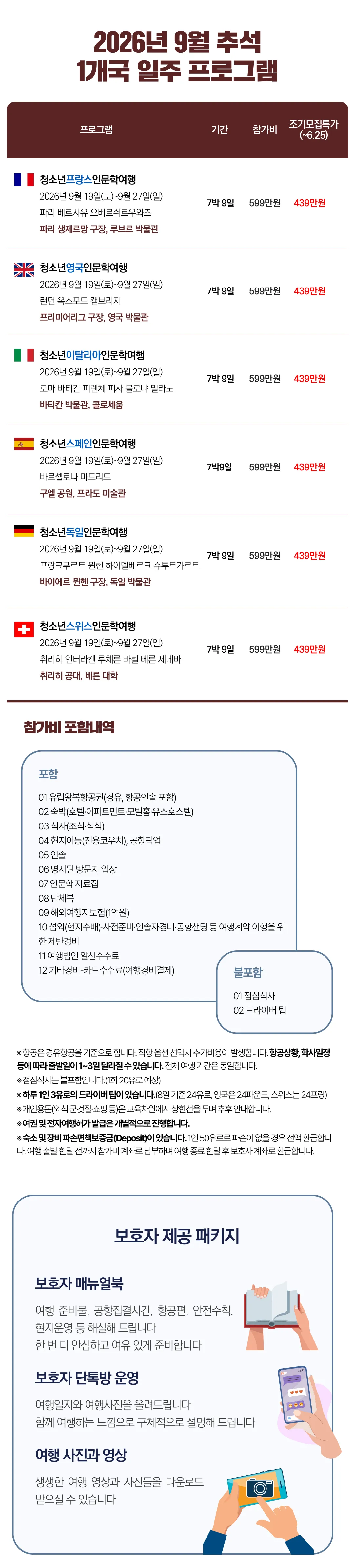 추석 청소년 1개국 유럽캠프 2