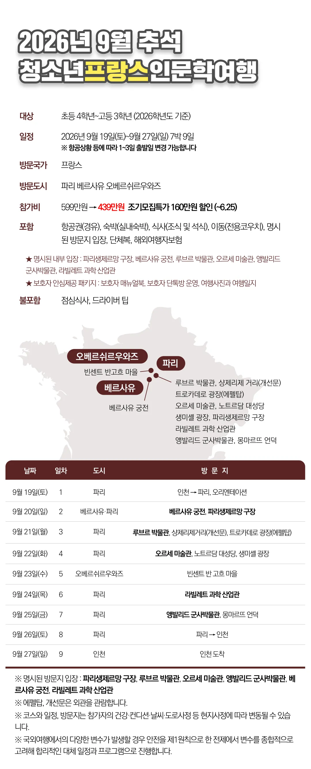 추석 청소년 1개국 유럽캠프 3