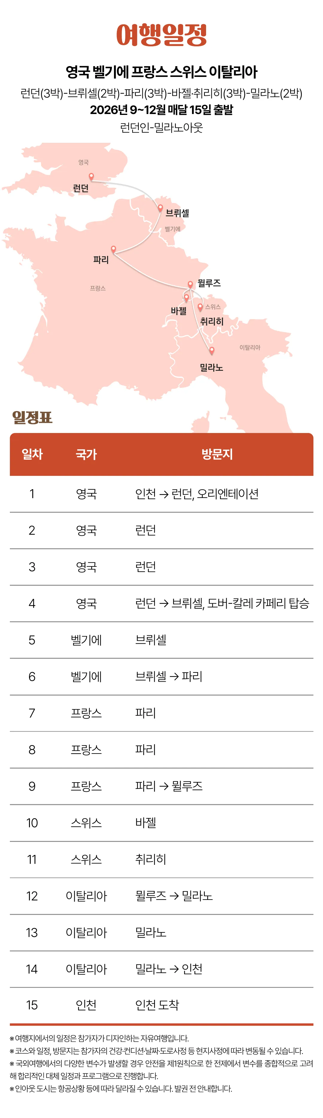 매달출발 꿈찾기 여대생 유럽여행 3