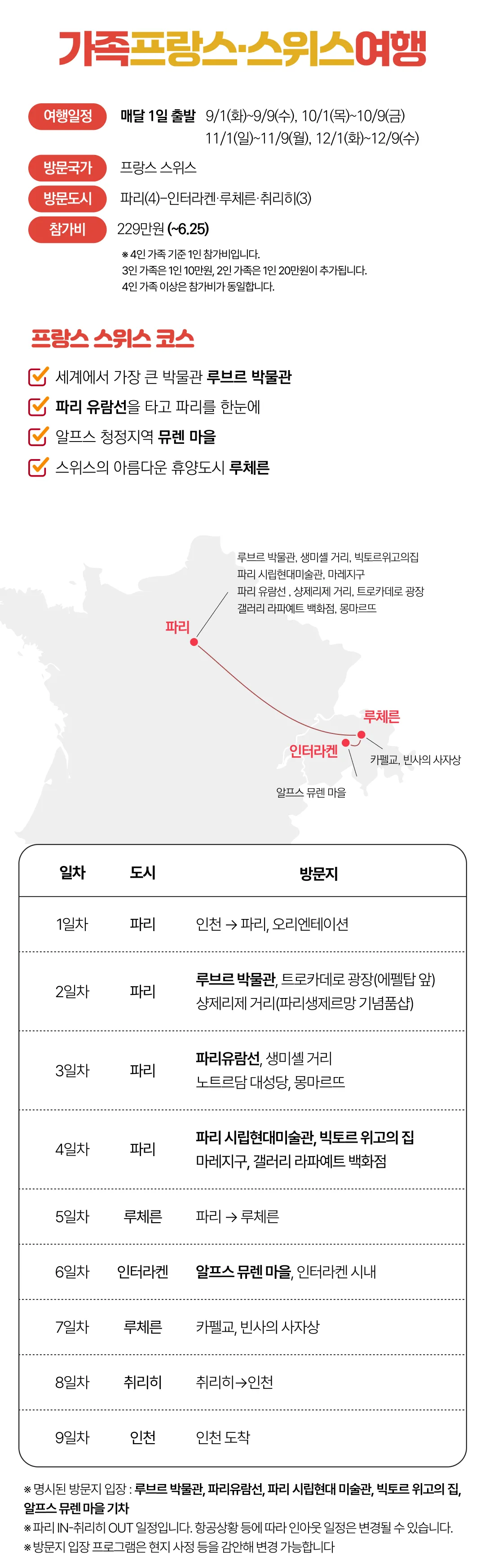 매달출발 가족유럽여행 4