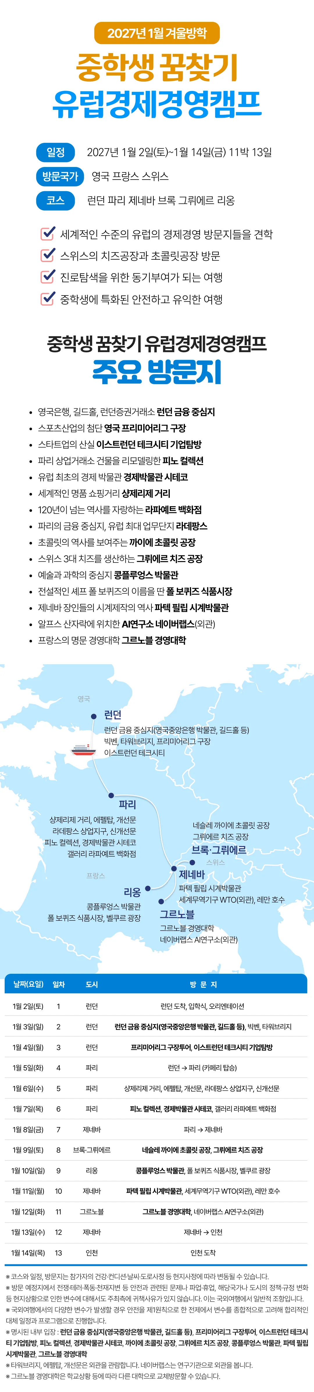 중학생 꿈찾기 유럽경제경영캠프 3