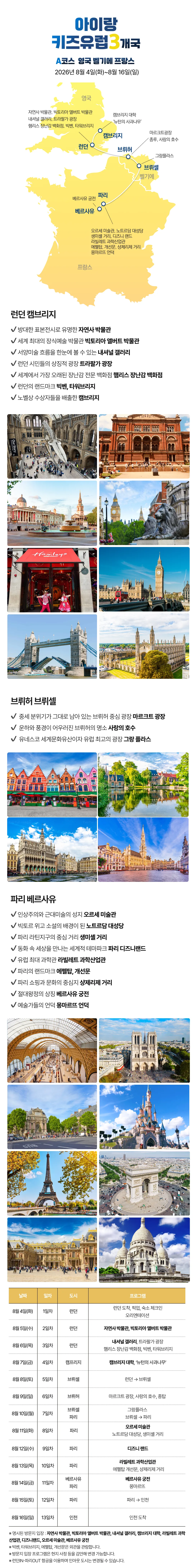 아이랑 키즈유럽 3개국 5