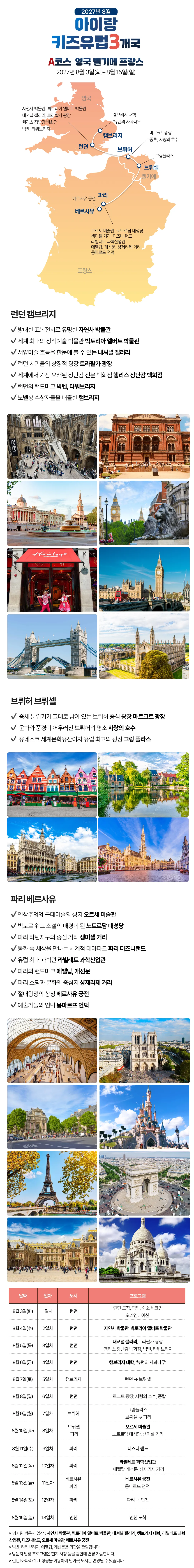 아이랑 키즈유럽 3개국 5