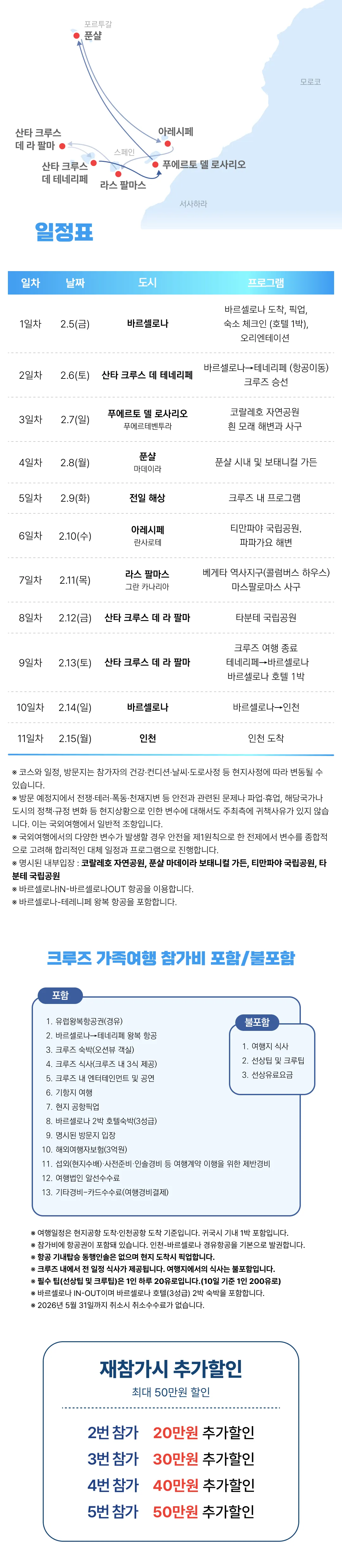 가족 유럽크루즈여행 스페인&포르투갈 3