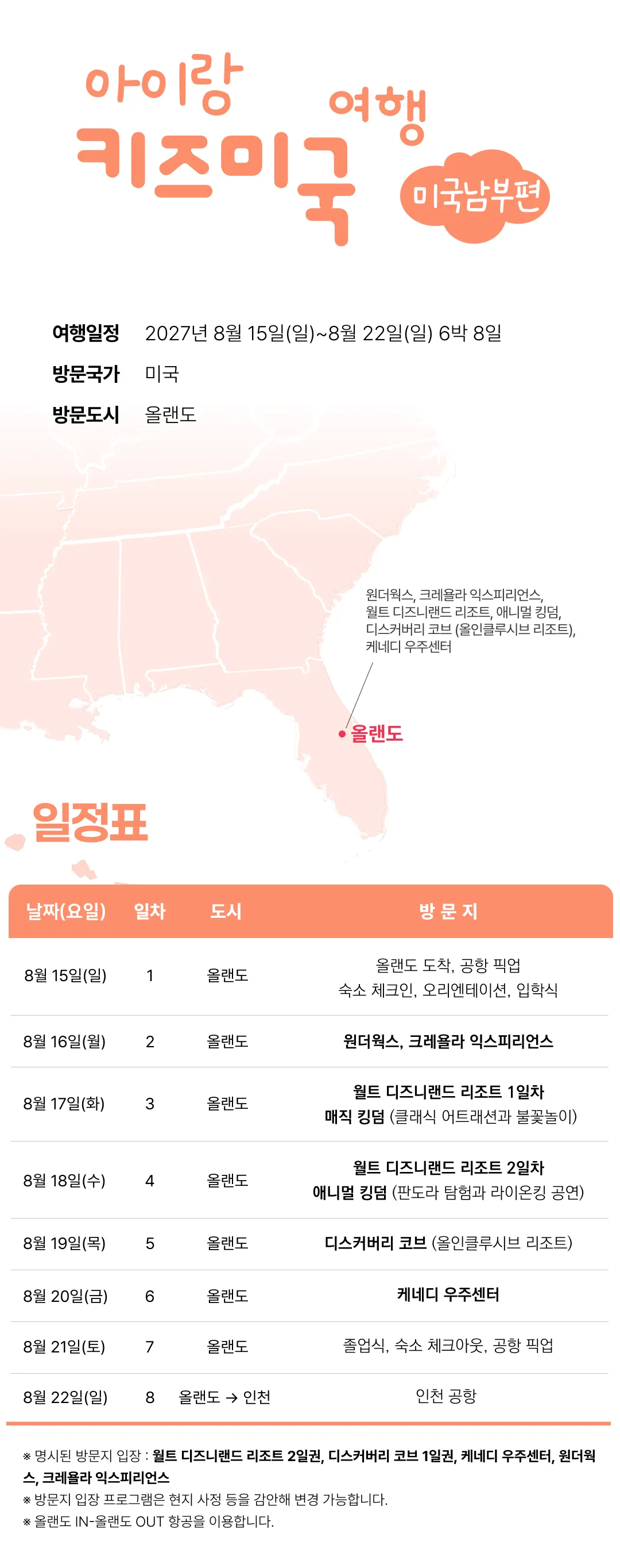 아이랑 키즈 미국여행 미국남부편 5